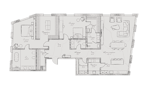 ЖК Annabels, Москва | Клубный дом «Аннабель» в Курсовом переулке, Palladio Group